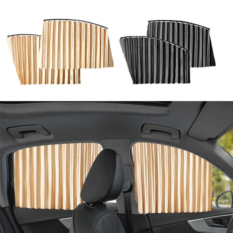2 STUKS Magnetische Auto Zonnescherm Gordijn Auto Venster Zonnescherm Privacy Zon UV Bescherming Venster Schild Auto-interieur Accessoires