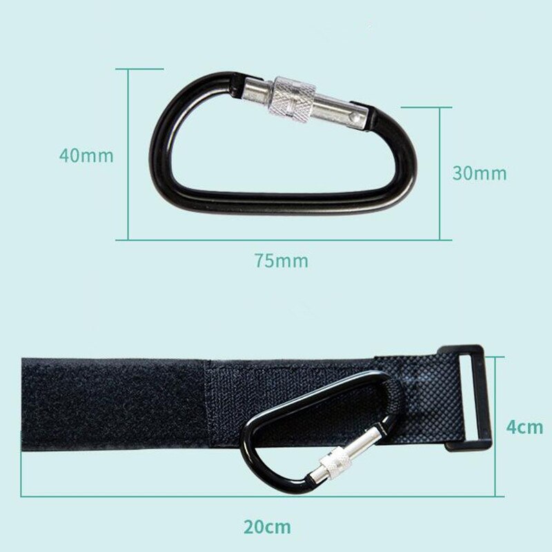 Ganci per passeggini clip in metallo gancio per mamma carrello per la spesa borsa appendiabiti per Cybex Yoya Babyzen yoyo carrello passeggino accessori 1 pz