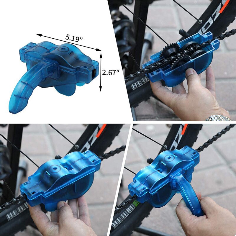 4 stks/set Fietskettingreiniger Fietsborstels Scrubber Wassen Gereedschap MTB Fietsen Reinigingssets Racefiets Kettingreinigingsgereedschap Sets