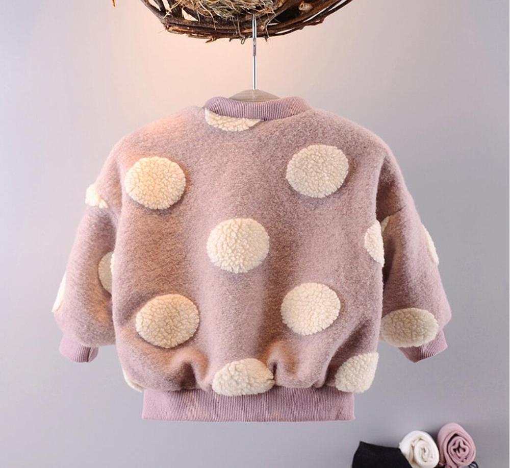 Ropa de invierno para niña recién nacida, abrigo de lana de manga larga, abrigo de Cachemira grueso, chaqueta cálida, prendas de vestir exteriores