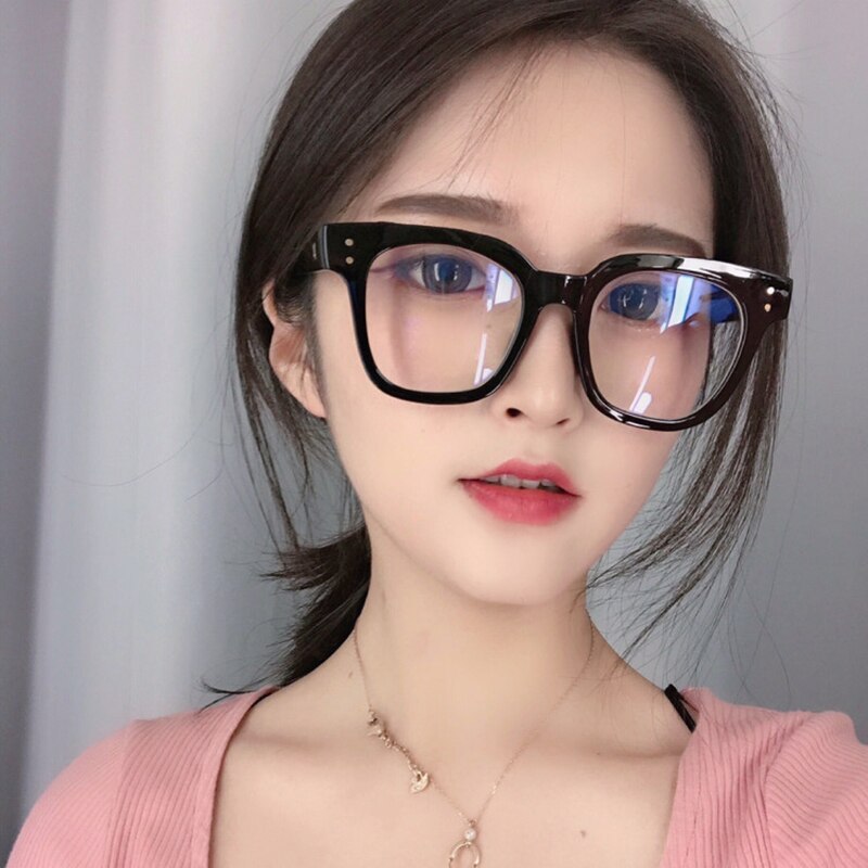 RMM brand unisex Mirror Anti-Blue-ray glasses Plain glasses Lens with Myopic Glasses Frame for women men student