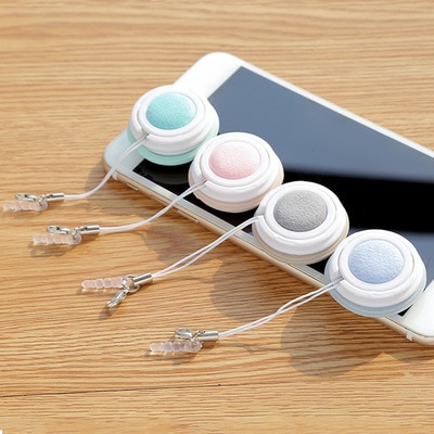 Paño de limpieza con forma de Macaron, paño de limpieza romántico de Color caramelo para pantalla de teléfono móvil, gafas SLR, Herramientas de limpieza multifunción