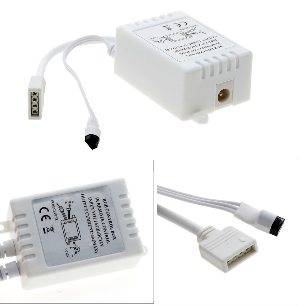 LED RGB Controller 44 Keys Single Double IR Remote RGB Controller DC12V Dimmer Control Box For SMD2835 3528 5050 LED Strip Light