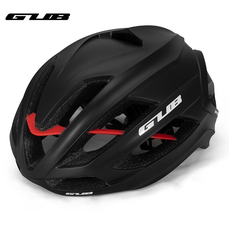 GUB SV11 bike helmet mtb road cycling bicycle super light lightweight safty with reinforcing rib for men women aerodynamic: BLACK