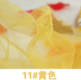 10Yards 150cm Soft Tulle Mesh Lace Fabric Wedding Dress Cloth Netting Mosquito Net Solid Color Pettiskirt Veil Ball Gown Tutu: Yellow