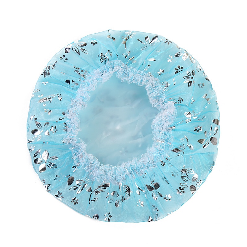 Waterproof Shower Cap Thicken Elastic Bath Hat Bathing Cap Women Spa Bathing Accessory Hair Salon Bathroom Products