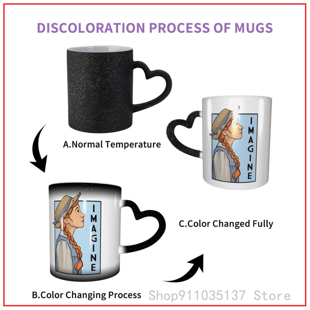 Anne Shirley Huis Tuin Wegwerp Voedsel Thermos Tumbler Cup Koffie K Mokken Glas Cups Tazas Set Copo Termico Groene Berg K