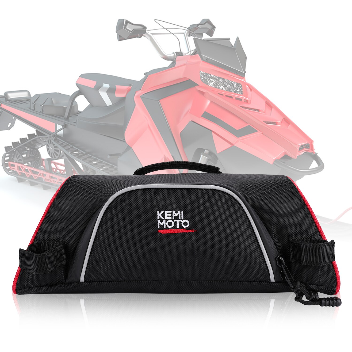 Upgraded Snowmobile Bag Red Black 1680D Waterproof for Polaris Indy 550 600 800 RMK 800 Pro 600 Dragon 800 2877198