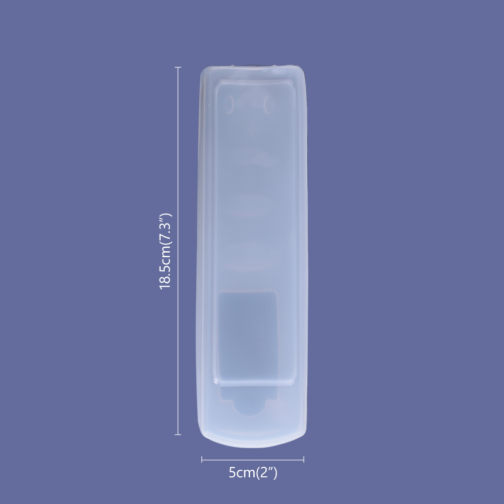 1PCS Remote Control Cover Silicone Transparent TV Remote Control Case Air Conditioning Dust Protect Storage Bag: 18.5x5 a