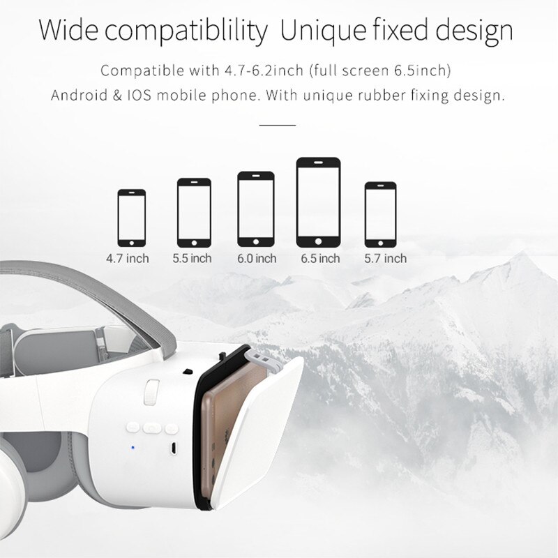 Bobovr  z6 opgradering 3d briller vr headset google karton bluetooth virtual reality briller trådløs vr hjelm til smartphones