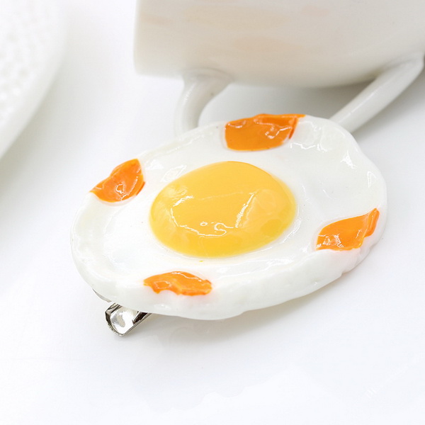 Pinces à cheveux mignonnes en tranches de citron pour filles, pinces à cheveux en résine, bandes de cheveux de fruits artificiels, ornements de cheveux à la pour enfants, accessoires: Gris clair