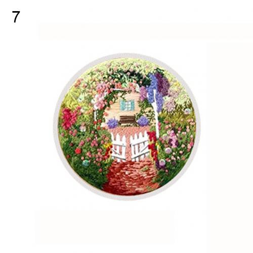 15cm House/Shop DIY Ribbon 3D Embroidery Kit Home Decor Needlework Sewing Crafts: 7