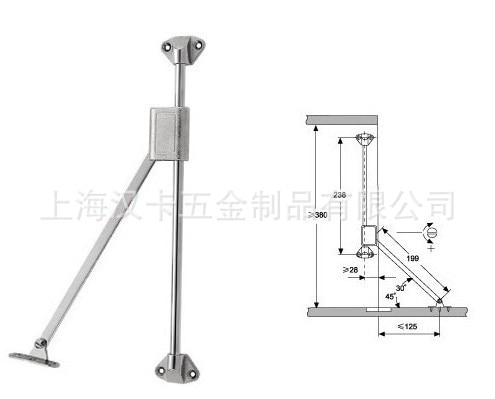 Free to stop, turn next door buffer support, cabinets accessories, furniture accessories, turning the door rod