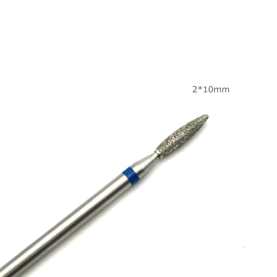 HYTOOS stożek diamentowe wiertło robić paznokci 3/32 "obrotowy rzep manicure frezy narzędzia robić Pedicure akcesoria robić wiertarki elektrycznej paznokci młyn-H0210D