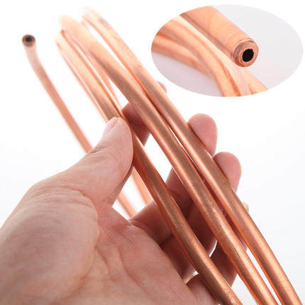 Kobber metal spiralrør nedsænkningsurt chiller øl/vinkøler hjemmeølbryggerør varmeveksler fødevarekvalitet vinfremstillingsmaskine: Diy 8m