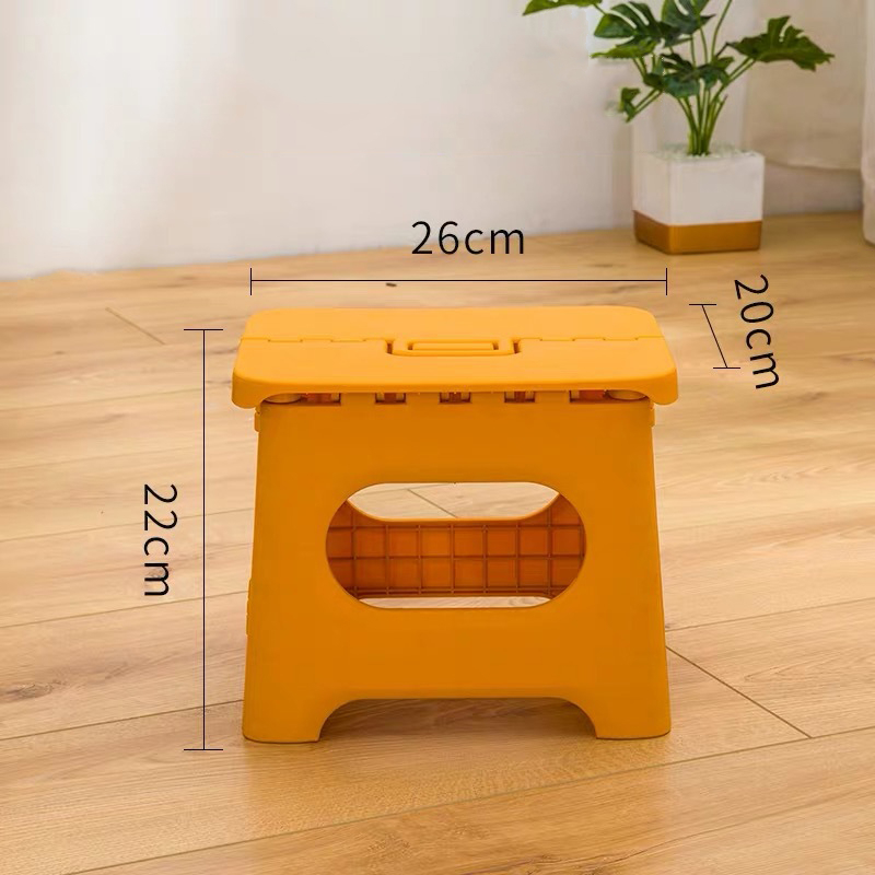Outdoor Furniture Retractable Stool Chairs Portable Stool Lounge Folding Chair Camping Stool Foldable Convenient Fishing Chair: YELLOW