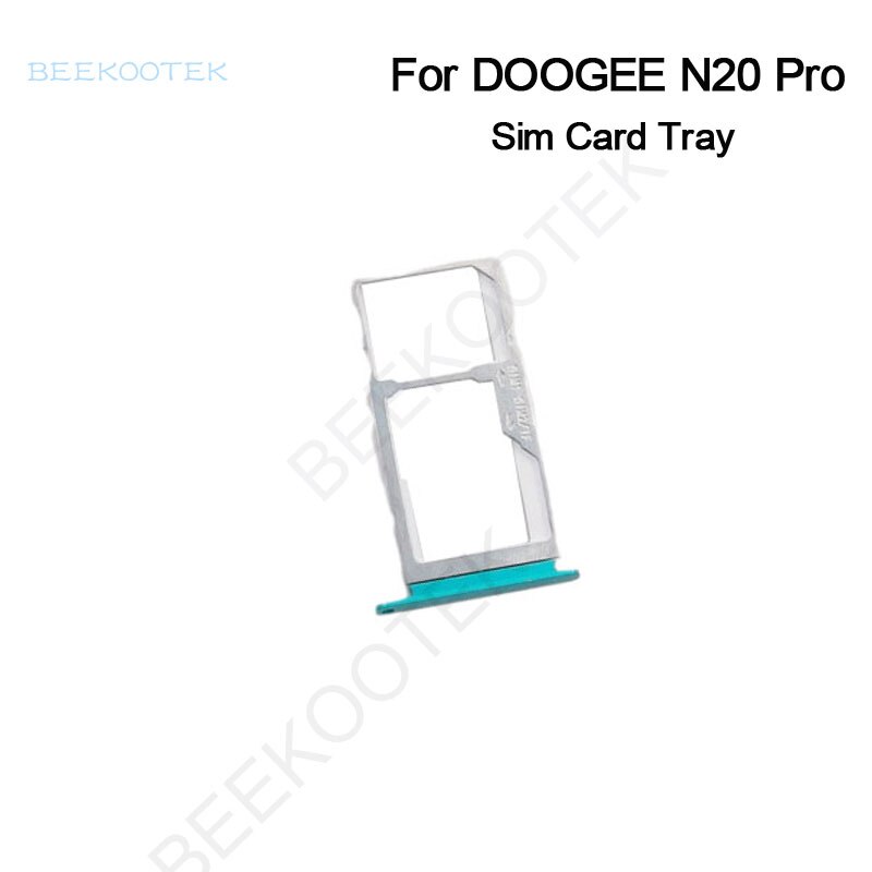 Novo original doogee n20 pro bandeja de cartão sim slot para cartão do telefone móvel titular accessoriesfor doogee n20 pro 6.3 &quot;smartphone: green