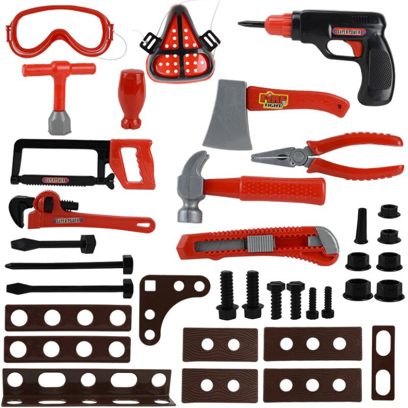 Kinderen Speelhuis Speelgoed Simulatie Elektrische Boor Moer Reparatie Tool Set Jongen Plastic Reparatie Tool Speelgoed Combinatie