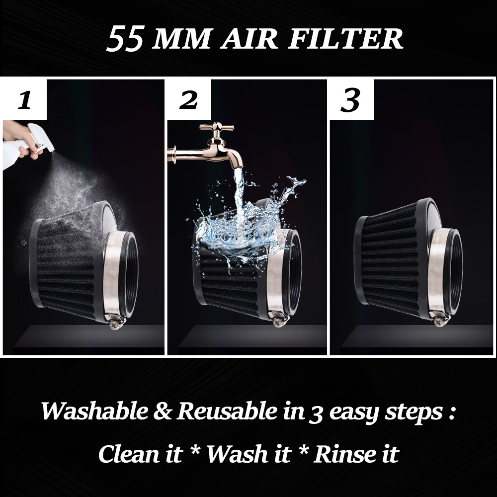 Auto Modifikation 51/55/60 MM Luftfilter Pilz Kopf Filter Motorrad Luftfilter Pilz Reiniger