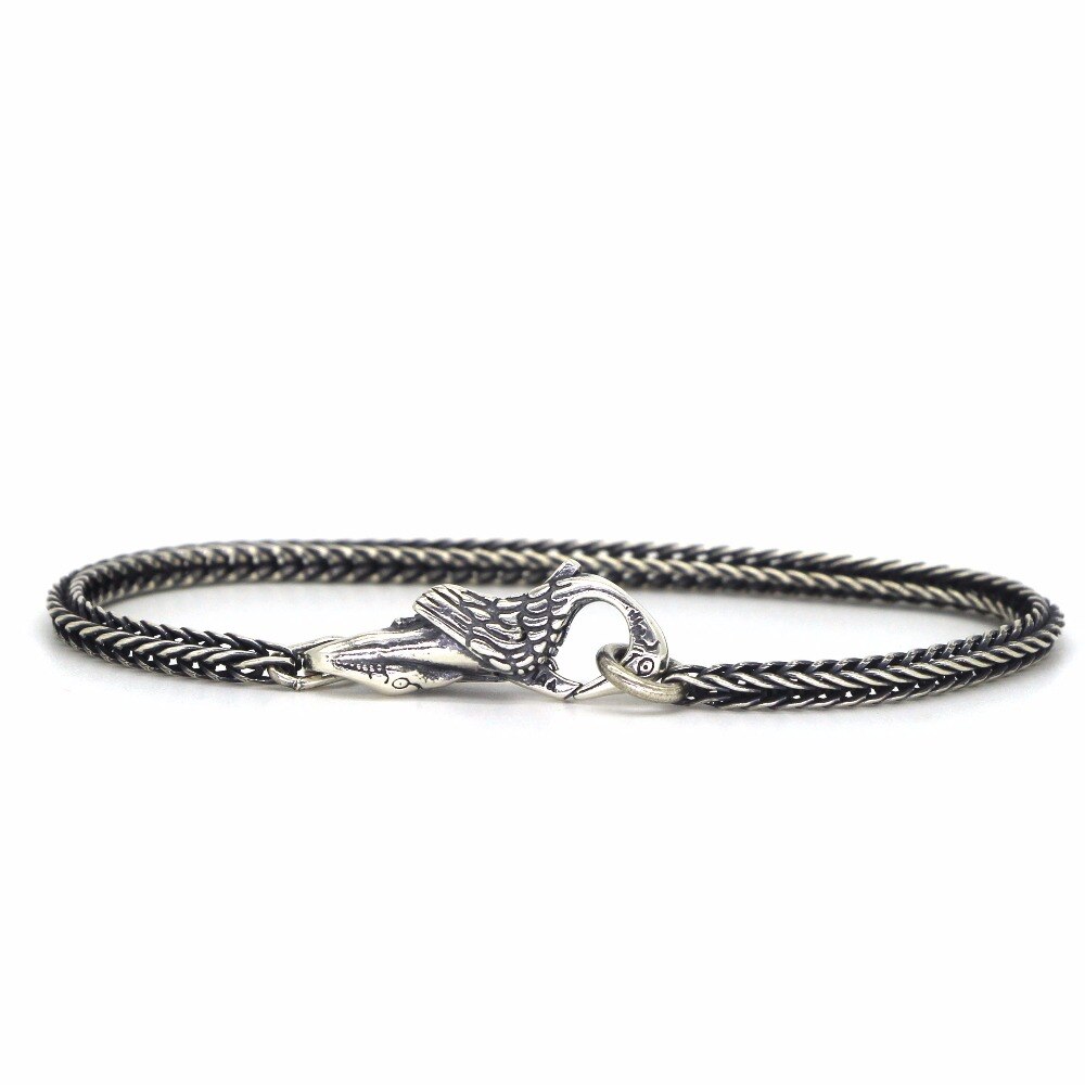 Mistel Echtem 925 Sterling Silber Himmel Kran Schloss Hummer Verschluss Fit Europäischen Troll Armband Schmuck