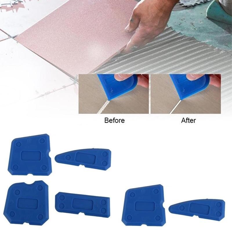 4/6pcs Multifunction Caulk Removal Tool Window Door Silicone Glass Cement Sealant Spreader Scraper Remover Tools Sealant Tool