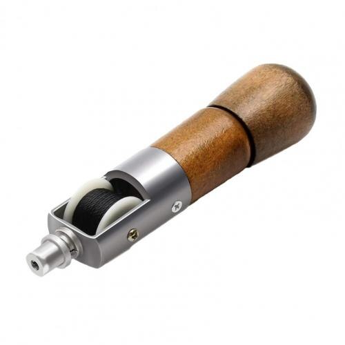 Leather Sewing Awl Hand-held fine workmanship Comfortable to Grip Wood Handle Stitching Awl Set for Thick Fabric: Black B