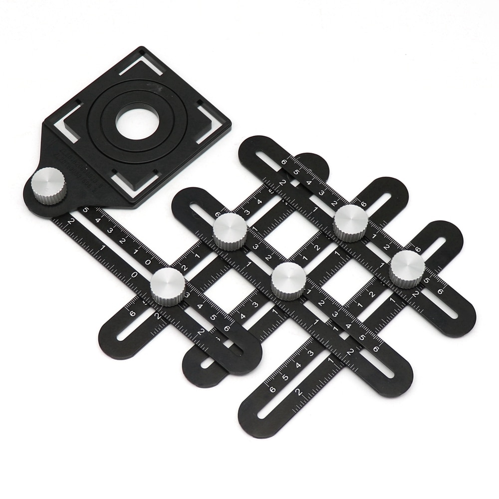 Adjustable Multi Angle Template Scale 6 Folding Four-Sided Rulers Measuring Tool