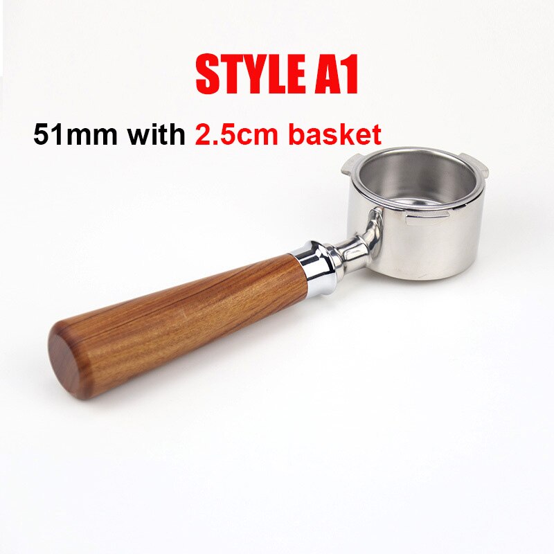 Portafiltro Senza Fondo MORILS 51mm Per DeLonghi Dedica - Acciaio Inox Con Manico Legno - Foto 7