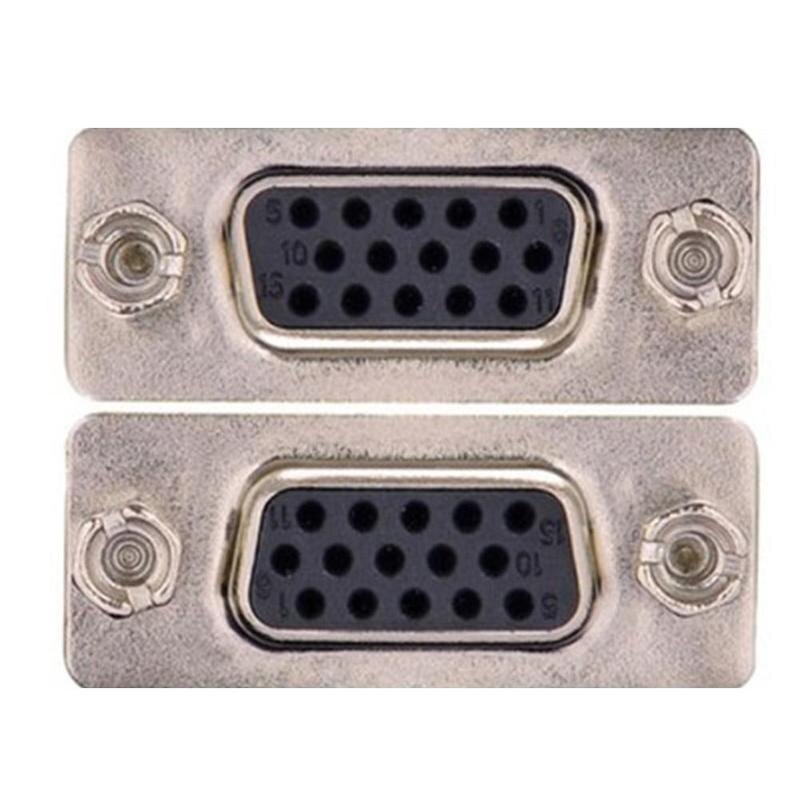 DB15 female/hole VGA adapter serial port hole to hole 15 female to 15 female three-row socket serial port adapter