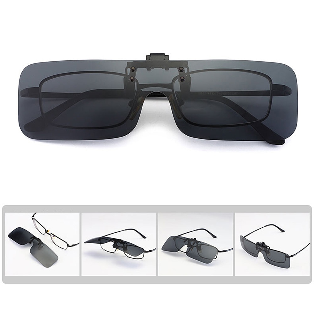 LEEPEE Anti-glare For Men Women Driving Night Vision Lens Polarized Sun Glasses Clip On Sunglasses Car Driver Goggles