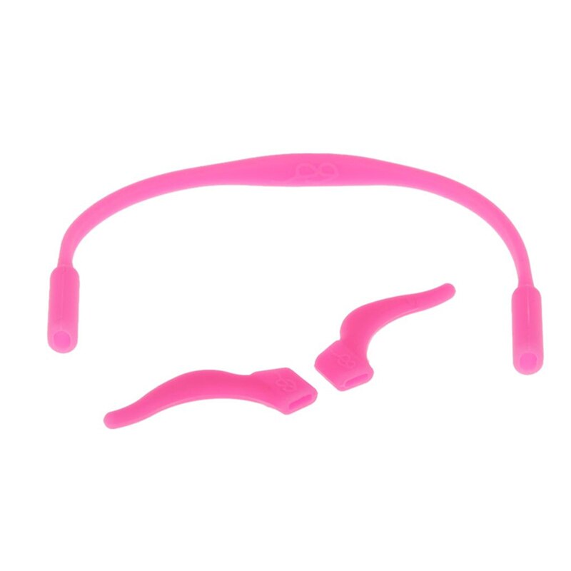 Gancho antideslizante para las orejas, 1 par de patillas de silicona para gafas, soporte para lentes, cuerda elástica antideslizante, accesorios para lentes: 5
