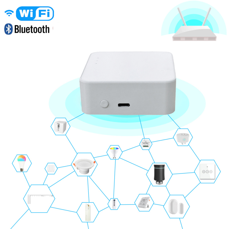 Tuya Smart Home Multi-mode WiFi ZigBee Gateway Hub Bridge Smart Life Wireless Remote Controlle Voice Control for Alexa Google: Bluetooth Gateway A