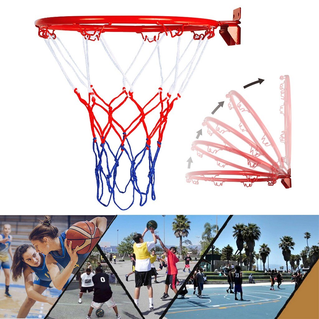 40# Hanging Basketball Wall Mounted Goal Hoop Rim For Outdoors Indoor Very Durable Hanging Basketball Hoop Basketball