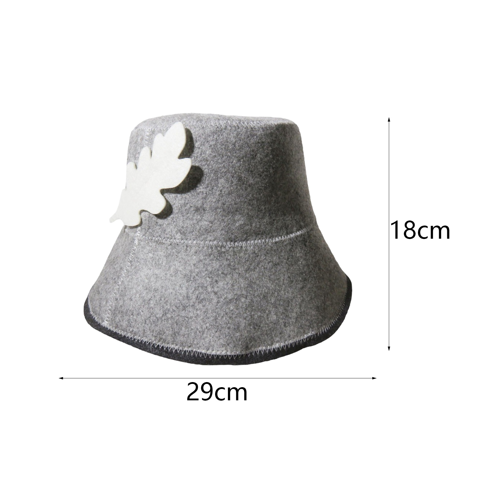 Sauna Felt Cap Bath Hat Sauna Hat Diameter 15.5cm Durable Good Water Absorption Hand Wash Recommended Portable for Men Women