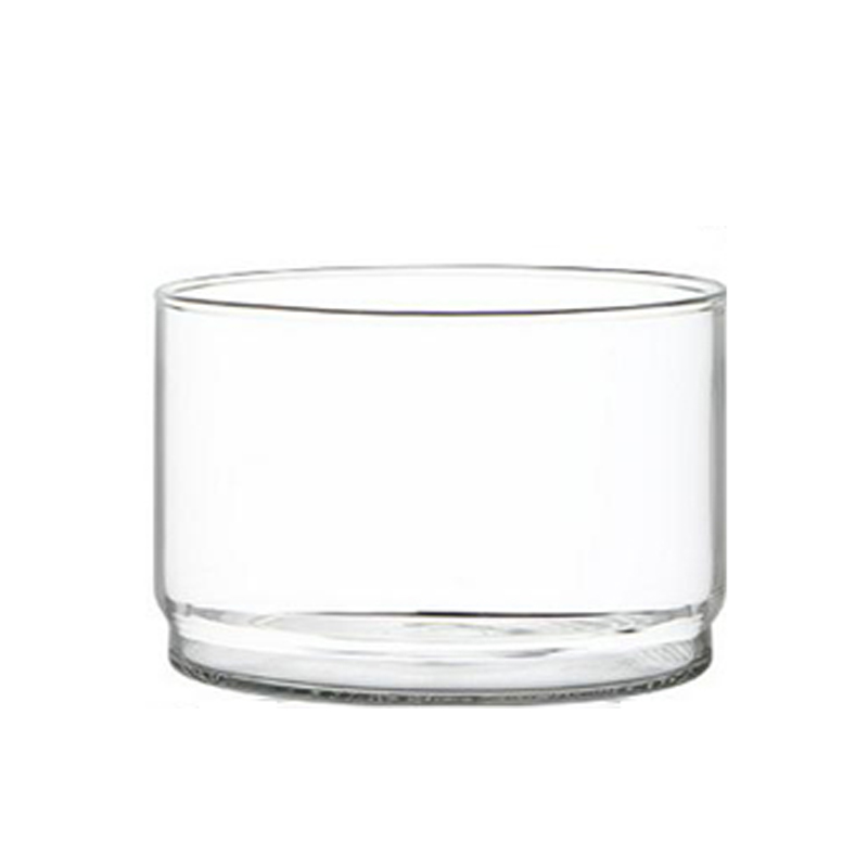 Høy borosilikat stabelbare glass oppbevaringsglass tank kombinasjon bambus deksel klassifisering forseglede bokser kjøkken oppbevaringsflaske: Flaske