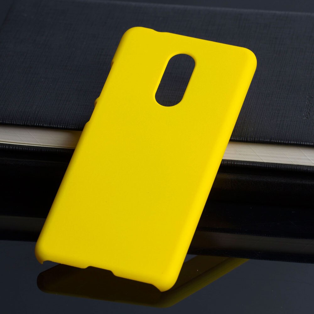 Matte Plastic Coque Cover 5.7For Xiaomi Redmi 5 Case For Xiaomi Redmi 5 Redmi5 Phone Back Coque Cover Case: Yellow