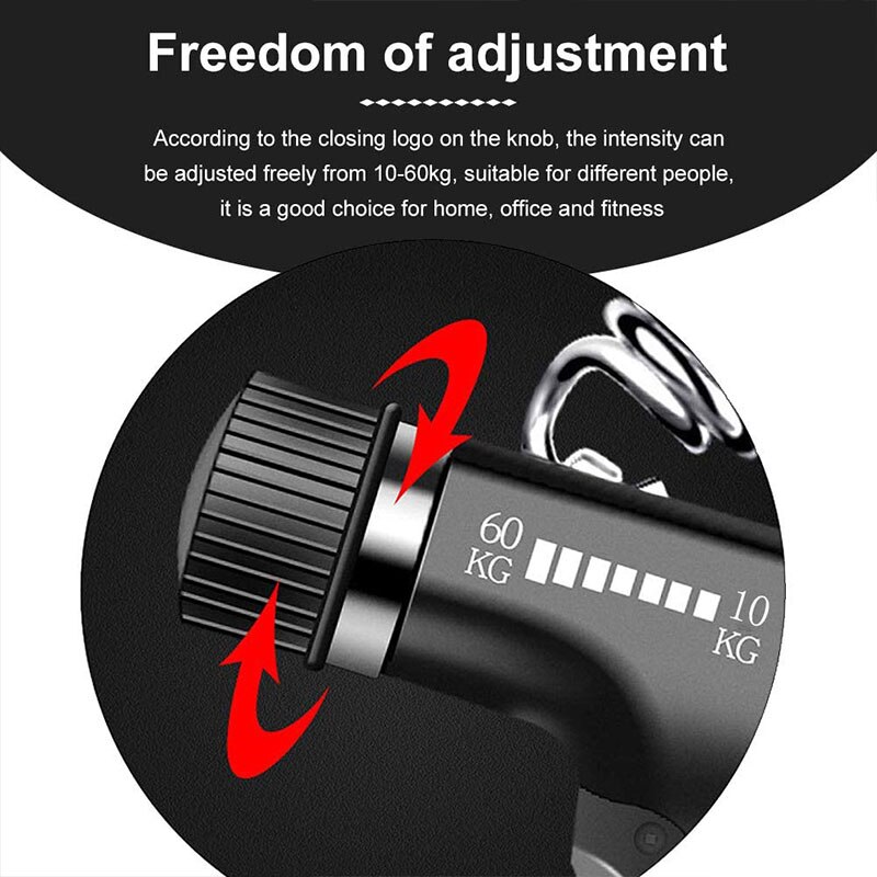 Hand Grip Set Adjustable Finger Strengthener with Counting Function Hand Grips Strengthener Hand Exerciser Grip Strengthener