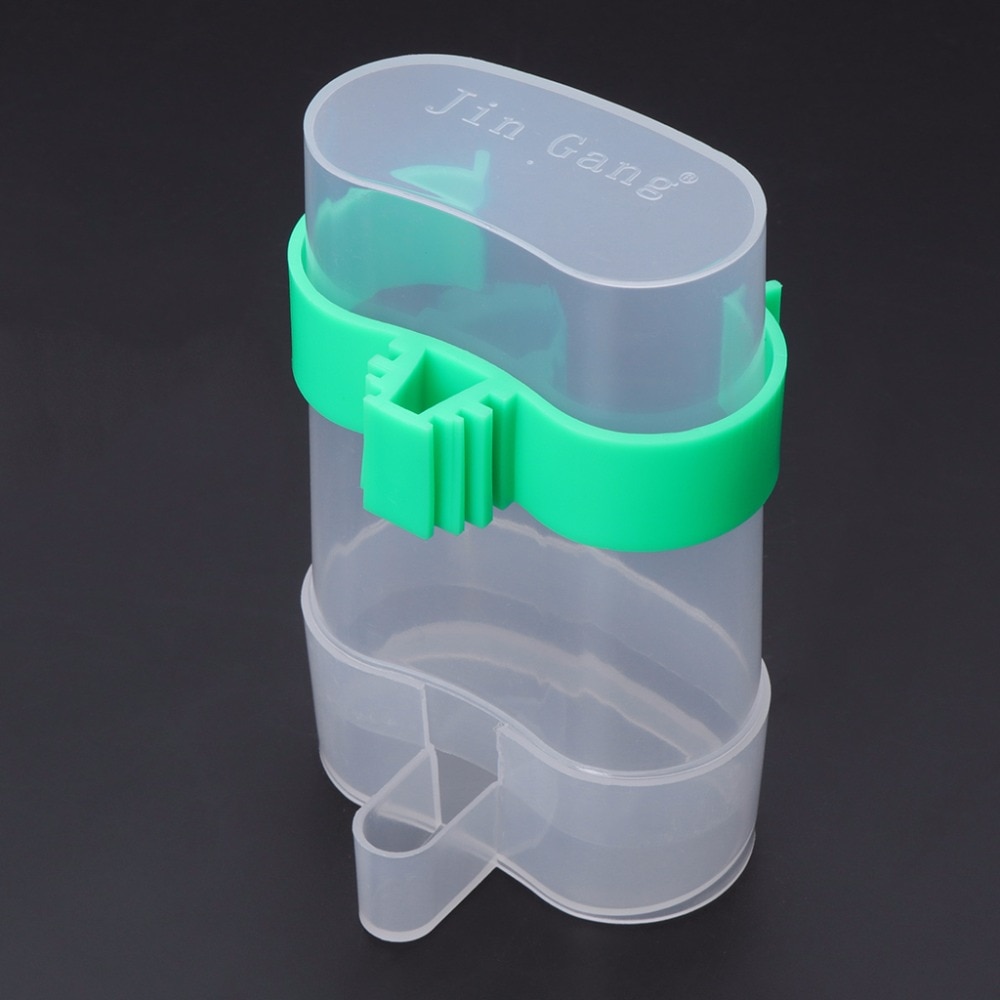 Bird Parrot Feeder Food Water Feeding Automatic Drinker Pet Parrots Birds Dispenser Cage Clip Drinking Device C42