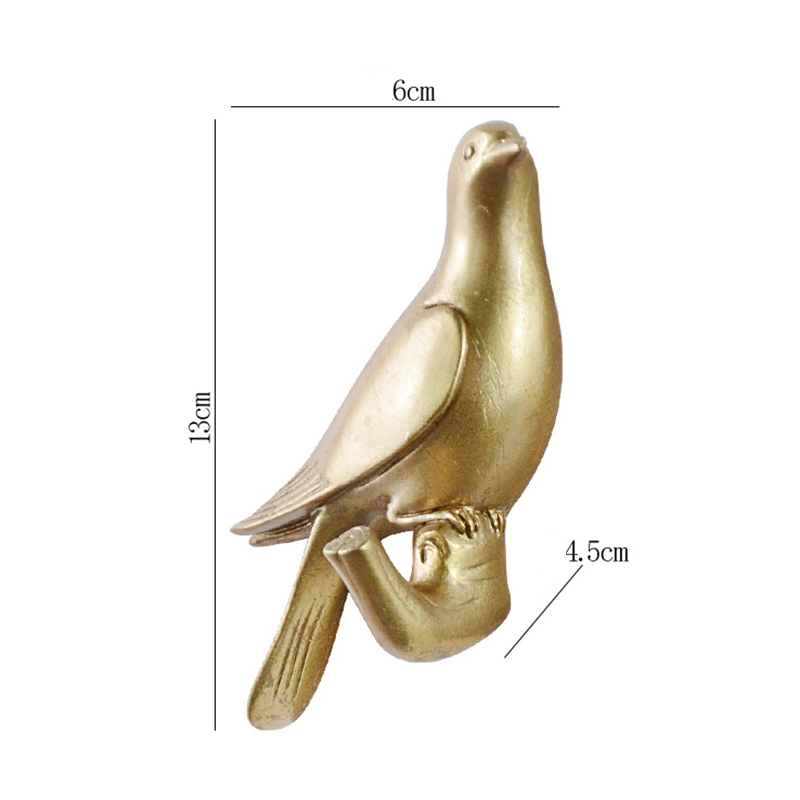 Bird Fridge Hook Key Wall Crochet Holder Kitchen Hooks Resin Process Animal Hook Hanging Hanger Rack Wall No punching Home Decor: VIOLET/紫罗兰