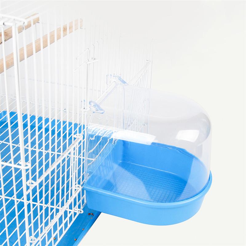 1pc Caged Bird Bath Multi Cage Bird Bath Covered For Small Brids Canary Budgies Parrot Pet Bird Bathtub Accessories