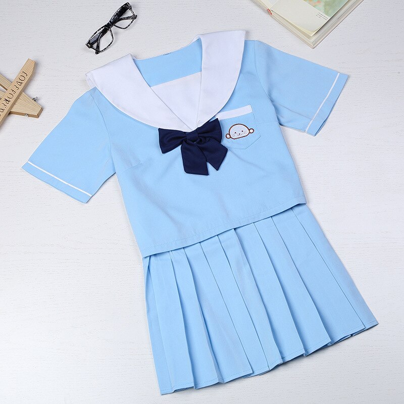 Schuluniform einstellen Neue Stil Japan und Südkorea Elegante Stickerei Seemann Schule Hochschule Marine JK Uniform einstellen: XL