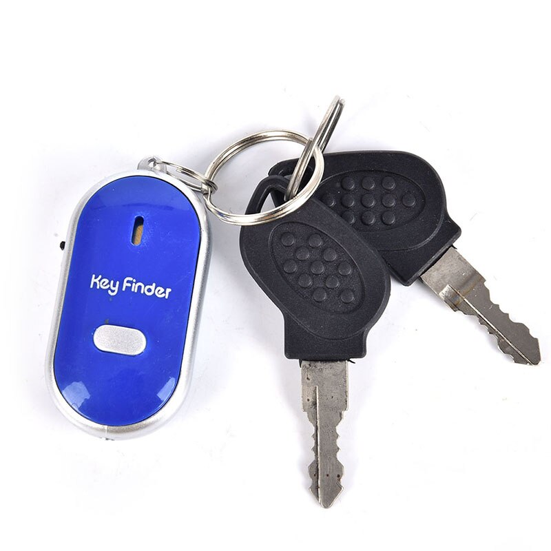 Smart Keyring Whistle Keychain Tracker Anti-Lost Finder Sound Control LED Key