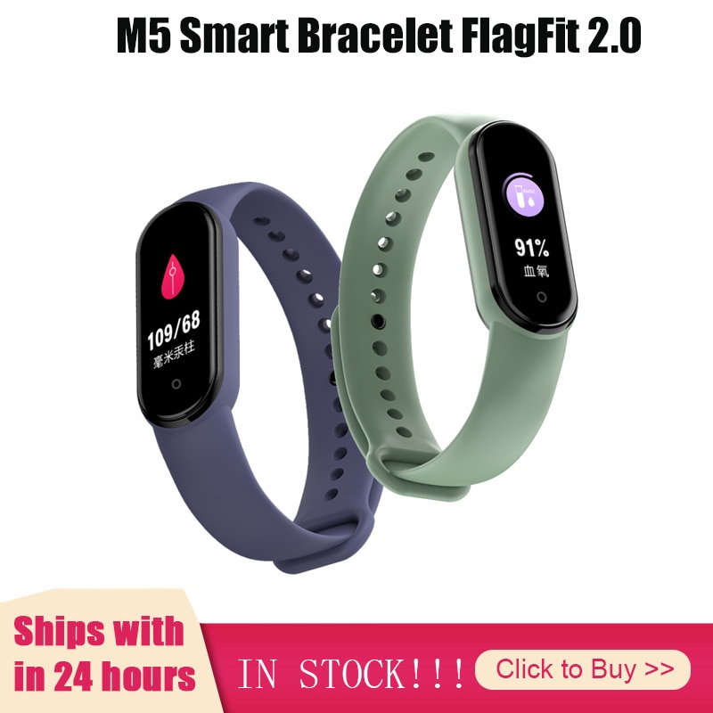 M5 Smart Horloges Hartslagmeter Bloeddruk IP67 Fitness Tracker Smartwatch Band 5 Sport Horloge Voor Ios Android