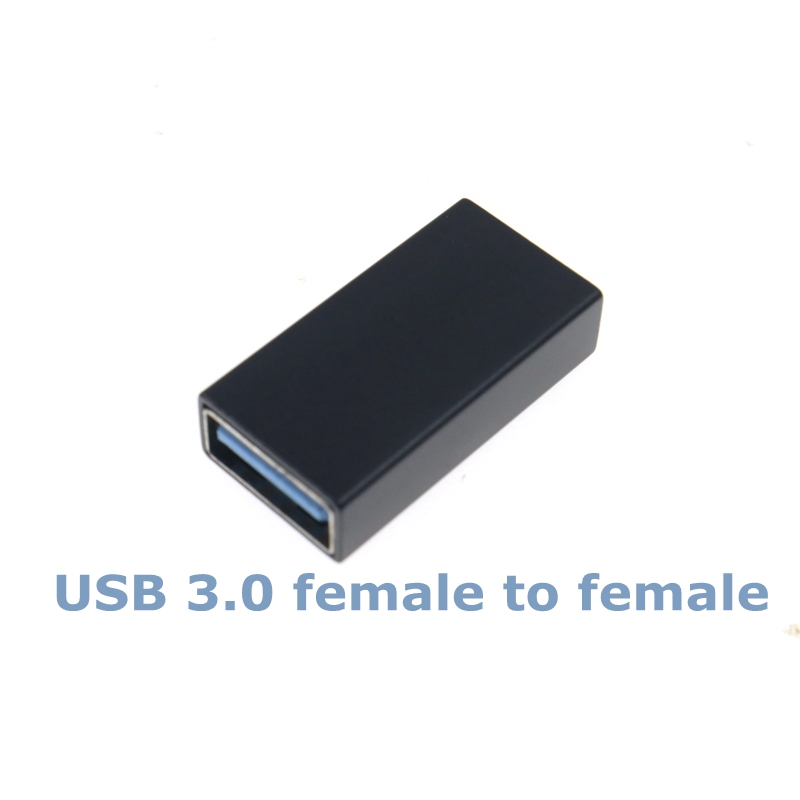Convenient USB 3.0 Adapter Connector 5Gbps Male to Male Female USB Converter For PC Laptop USB 3.0 Coupler Extender Connection: WHITE