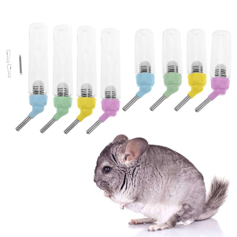 80/125ml Small Pet Hamster Water Bottle Leak Proof Guinea Pig Cage Hanger Water Dispenser Drinking Bottle