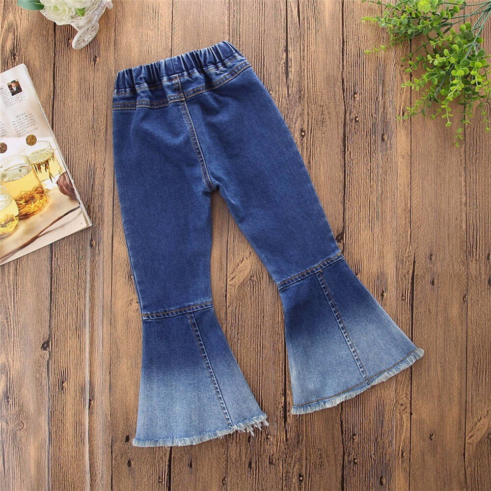 SAGACE lässig Fackeln Kleinkind Mädchen Jeans Schlauch Baby Mädchen Patchwork Hosen verlieren Täglichen Kühlen Denim Jeans Für freundlicher