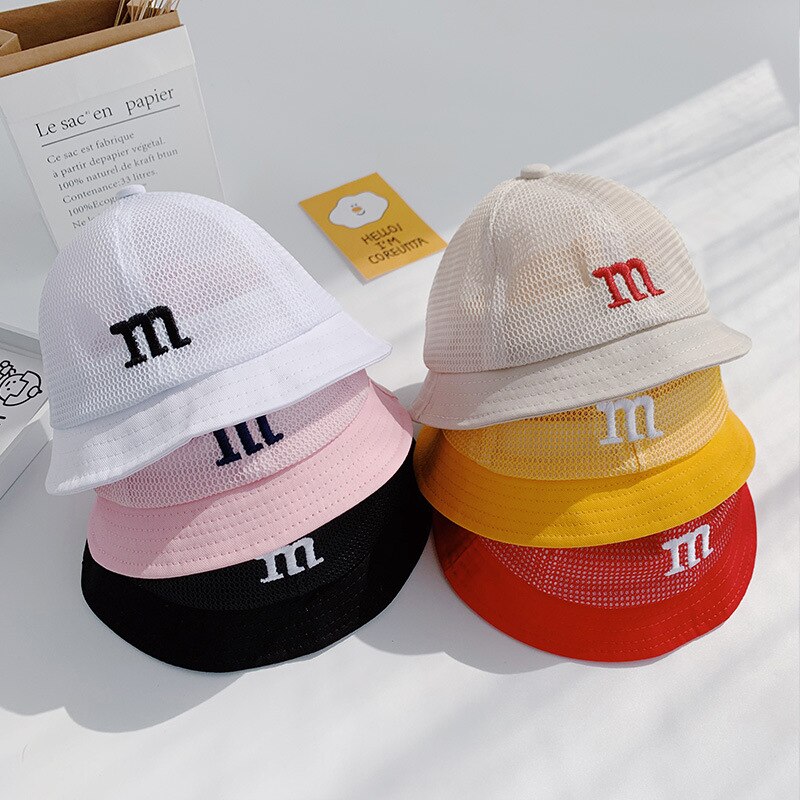Gorros de algodón para bebés de 1 a 3 años de edad, sombrero de bebé de malla de verano, sombreros para el sol para niña, gorros transpirables para niños