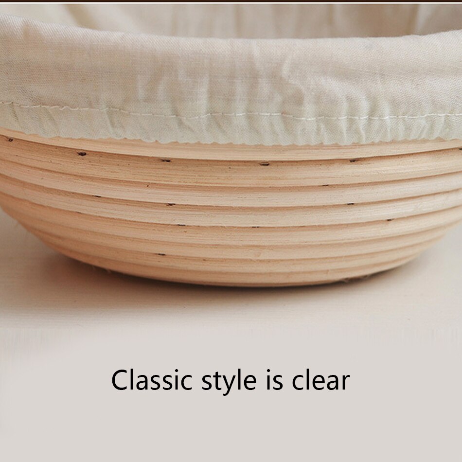 Cesta redonda ovalada de mimbre para fermentación, cesta de mimbre, suministros de cocina, cestas de mimbre para fermentación