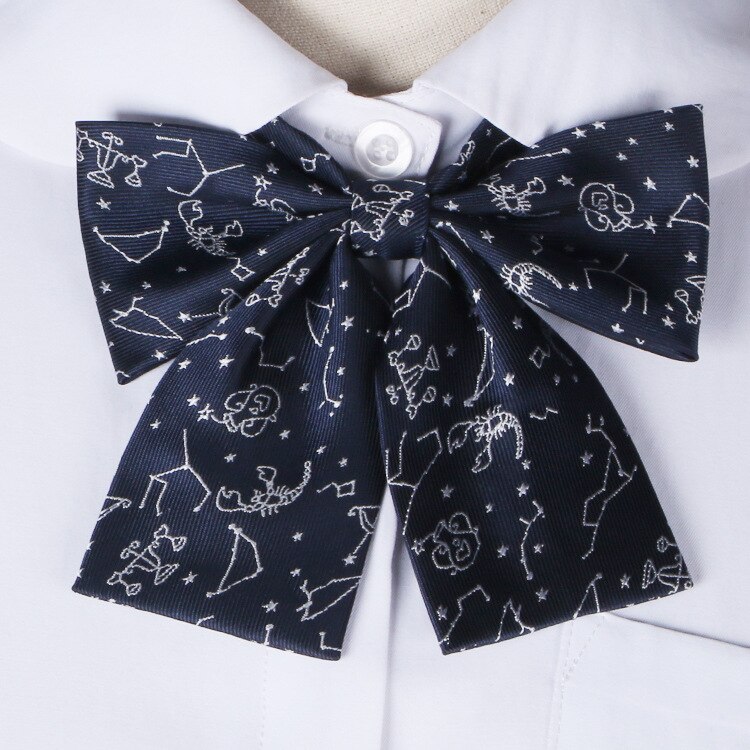 Kawaii Konstellation Japanische Schuluniform Mädchen Fliege Frauen Gravata Borboleta Bowtie Nette Bowknot Krawatte Krawatten: Tibetan cyan (H)