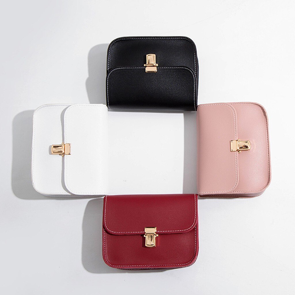 OCARDIAN Solid PU Leather Shoulder Bag For Women Buckle Handbag Small Square Bags Ladies Messenger Bags Sac Main Femme